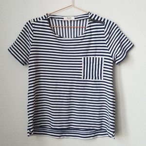 Madewell Navy Striped Top